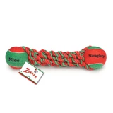 Holiday Tennis Ball Rope Tug