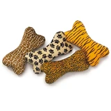 Plush Animal Print Dog Toys