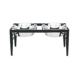 Polished Elevated Dog Feeders