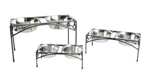 Double Regal Dog Bowl Feeder - Oh My Dog Supply